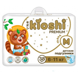 KIOSHI Подгузники Premium Ультратонкие M (6 11 кг) 38 0 MPL293424