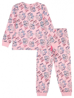 PLAYTODAY Пижама трикотажная для девочек Лило и Стич розовая MPL166848