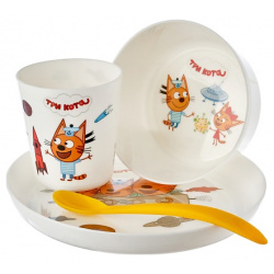 ROXY KIDS Набор детской посуды Три Кота Космическое путешествие MPL157331