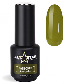 ALL STAR PROFESSIONAL Пластичная цветная база для ногтей BASE COAT "Red" MPL105759