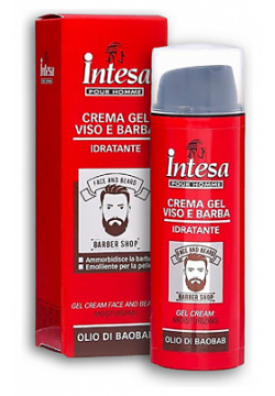 INTESA Гель крем для лица и бороды увлажняющий с маслом баобаба 50 0 MPL187809