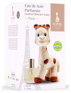 SOPHIE LA GIRAFE Набор Eau De Soin Parfumee c мягкой игрушкой SLG000007