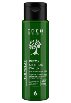 EDEN Мицеллярная вода Hydrolat для снятия макияжа с гидролатами ромашки и чайного дерева  DETOX 200 MPL236105