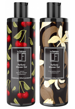 LA FABRIQUE Подарочный набор гелей для душа с ароматом табака вишни и ванили 500 0 MPL236139