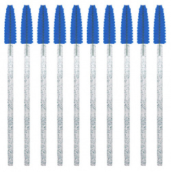 SEXY LASHNBROW Щеточки для ресниц и бровей одноразовые голубые с глиттером SLW000013