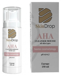 SKINDROP Мягкий очищающий мусс для всех типов кожи AHA cleanser mousse 150 0 MPL258482