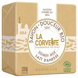 LA CORVETTE Мыло органическое для лица и тела Молоко Ослицы Marseille Donkey Milk Soap COR270104