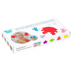 ROXY KIDS Набор антискользящих мини ковриков для ванны с пальчиковыми красками MPL157421