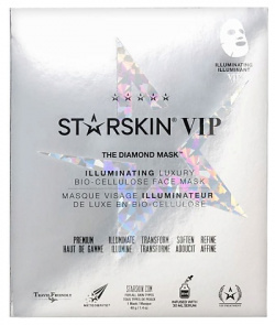 STARSKIN Маска для лица биоцеллюлозная придающая сияние "Сияющий бриллиант" SSK000036