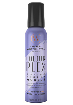 CHARLES WORTHINGTON Мусс для волос Борьба с нежелательными оттенками Colour Plex Toning Violet Mousse WOR105960