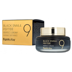 FARMSTAY Крем для лица омолаживающий с комплексом из 9 пептидов Black Snail & Peptide9 Perfect Cream RMS983456