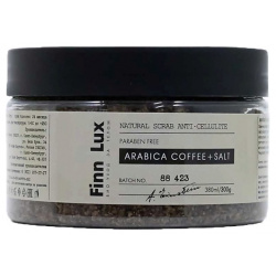 FINNLUX Скраб для тела кофейный антицеллюлитный "Arabica coffee  salt" 300 0 MPL099476