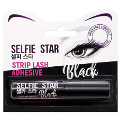 SELFIE STAR Клей для накладных ресниц с кисточкой  Черный Strip Lash Adhesive Black SLF000010