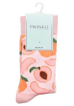 TWINKLE Носки женские  модель: PEACH цвет: розовый LTA022543