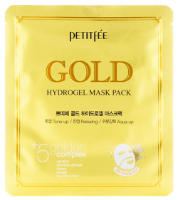 PETITFEE Маска для лица гидрогелевая с золотом PTI900967