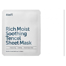 DEAR  KLAIRS Тканевая маска с керамидами Rich Moist Soothing Tencel Sheet Mask 25 MPL193371