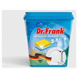 DR FRANK Таблетки для посудомоечной машины geschirr reiniger tabs 3 in 1 1600 MPL095601