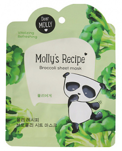 ЛЭТУАЛЬ DEAR MOLLY Тканевая маска "Рецепты Молли  Брокколи" Molly`s Recipe LTA019025