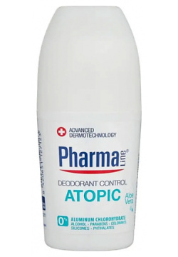 HERBAL Шариковый дезодорант для сухой и чувствительной кожи Pharma Line Atopic Deodorant Control HR_000018