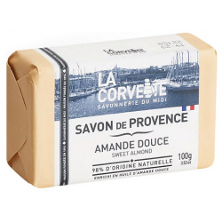 LA CORVETTE Мыло туалетное прованское для тела Сладкий миндаль Savon de Provence Sweet Almond COR270727