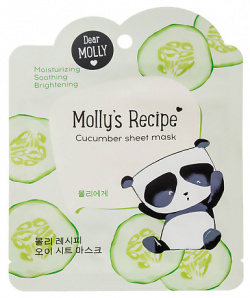 ЛЭТУАЛЬ DEAR MOLLY Тканевая маска "Рецепты Молли  Огурец" Molly`s Recipe LTA019000