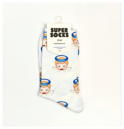 SUPER SOCKS Носки Print Эмодзи Ангел MPL280013