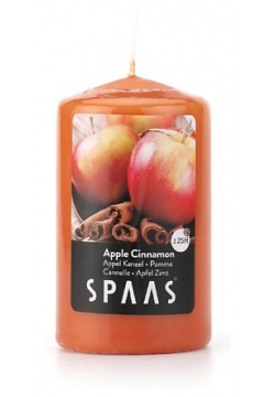 SPAAS Свеча столбик ароматическая Яблоко с корицей 1 MPL085537