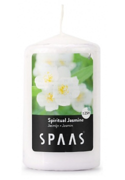 SPAAS Свеча столбик ароматическая  Божественный жасмин 1 MPL085544