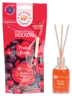 LА CASA DE LOS AROMAS Жидкий ароматизатор для воздуха с палочками MIKADO  «Красные фрукты» 100 0 MPL238490