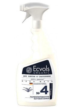 ECVOLS Жидкое средство для чистки сантехники и плитки с эфирными маслами Мята алоэ  №4 750 MPL089033