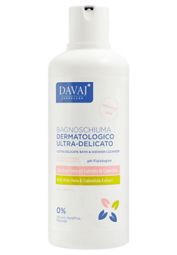 DAVAJ Гель для душа с молочной кислотой Ultra Delicate Bath & Shower Cleanser DVJ000007