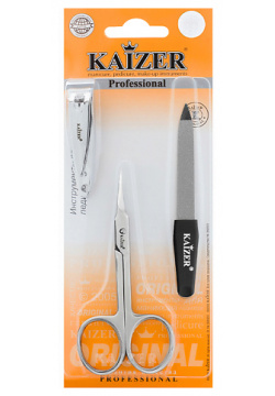 KAIZER Комплект 3 предмета: клиппер  ножницы пилка MPL103103