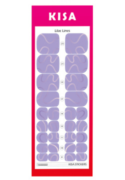 KISA STICKERS Пленки для педикюра Lilac Lines MPL237915