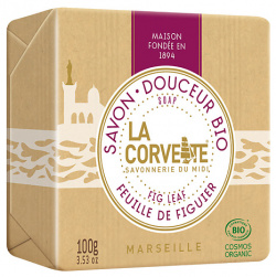 LA CORVETTE Мыло органическое для лица и тела Лист инжира Marseille Fig Leaf Soap COR470933