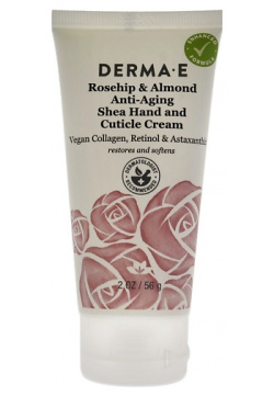 DERMA E Крем для рук и кутикулы увлажняющий Anti Aging Shea Hand And Cuticle Cream DEE000004