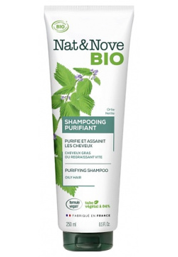KERANOVE Шампунь для жирных волос Крапива Nat & Nove Bio Shampoo KER036642