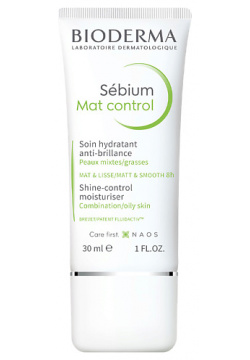 BIODERMA Мат контроль крем матирующий увлажняющий для жирной и комбинированной кожи лица Sebium 30 MPL032367