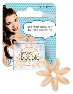 INVISIBOBBLE Резинка для волос NANO To Be Or Nude (с подвесом) INV537041