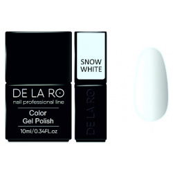 DE LA RO Гель лак для ногтей Snow white (с легким синеватым оттенком) MPL216123