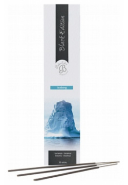 BOLES DOLOR Ароматические палочки  благовония Айсберг Iceberg (Black Edition) 20 MPL208628