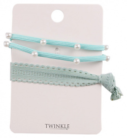 TWINKLE Резинки для волос 2 шт  Mint Blue LTA020273