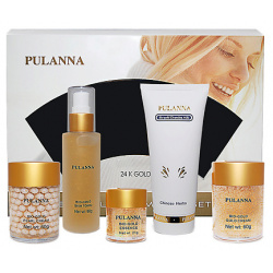PULANNA Подарочный набор для лица Био Золото  Bio gold Cosmetics Set MPL006255