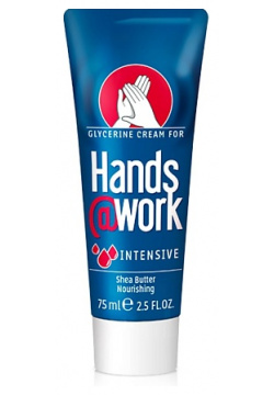 HANDS@WORK Крем для потрескавшейся кожи рук intensive (Витамины А  Е и F) 75 MPL029617