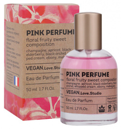 VEGAN LOVE STUDIO Парфюмерная вода женская Pink Perfume абрикос шампанское взбитые сливки 50 0 MPL306174