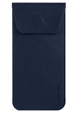 FLEXPOCKET Футляр для ручек/очков из экокожи Saffiano  на магните цвет темно синий MPL312431