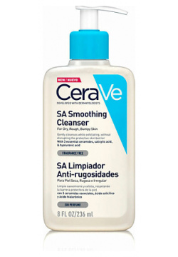 CERAVE Очищающий гель для сухой и чувствительной кожи лица  SA SMOOTHING CLEANSER 236 0 MPL308910