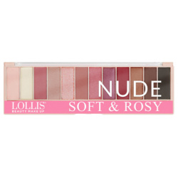 LOLLIS Тени для век Nude Soft & Rosy Eyeshadow 12 Colors MPL293900