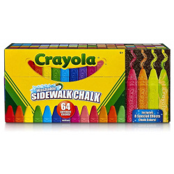 CRAYOLA Набор цветных мелков для рисования на асфальте Washable Sidewalk Chalk MPL320623