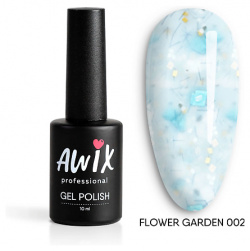 AWIX Гель лак нюдовый молочный с шиммером Flower Garden MPL305173
