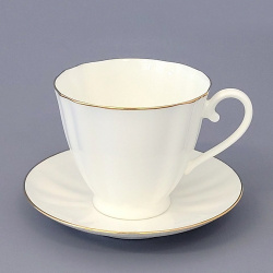 ИМПЕРАТОРСКИЙ ФАРФОРОВЫЙ ЗАВОД Чашка с блюдцем чайная "Золотой кантик" MPL317803